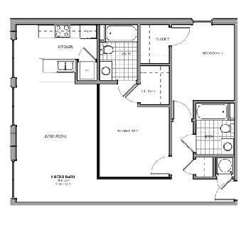 2BR/2BA - Dill Building
