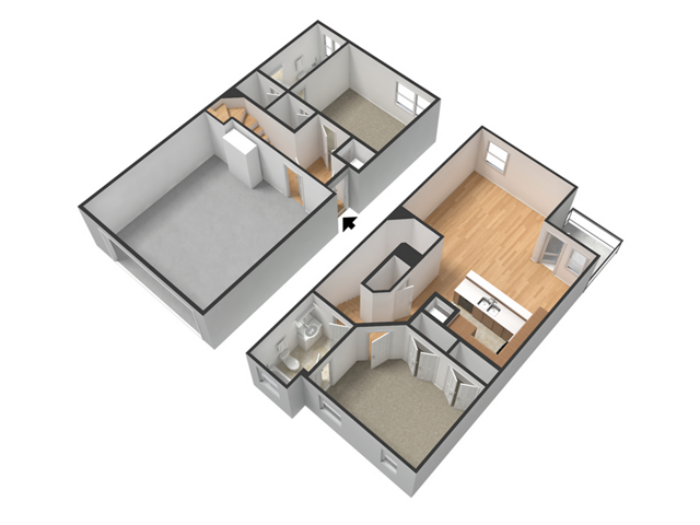 Village Floorplan Unfurnished - Tinsley Place