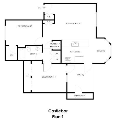 Plan 1 - Castlebar Apartments