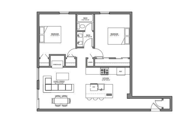 Floorplan - Black Swan Apartments