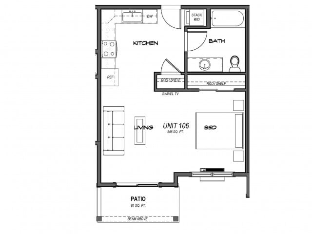 Studio Building 1 - Skyles Apartments