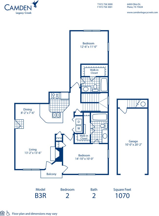 Floorplan - Camden Legacy Creek