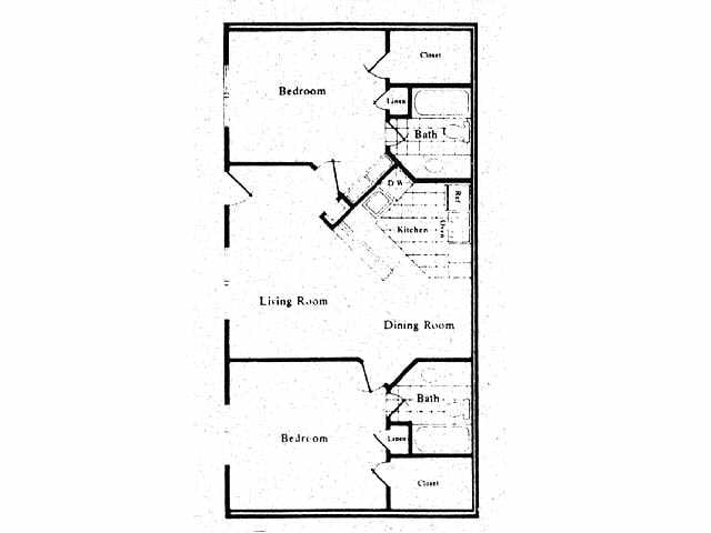 2BR/2BA - The Gardens Apartments