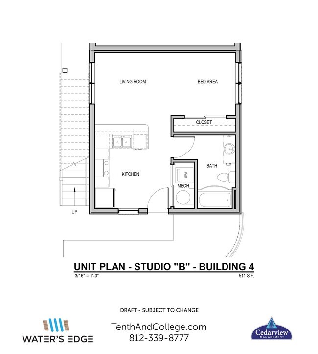 Floorplan - Waters Edge Apartments Bloomington