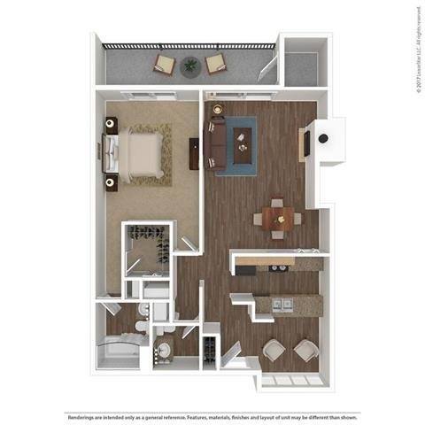 Floorplan - Henley and Remy Apartments