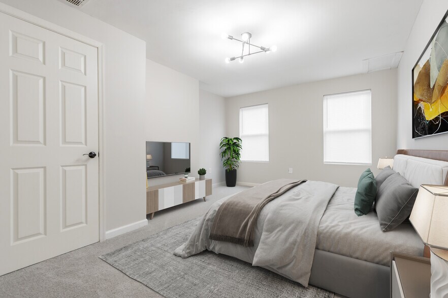 Virtually Staged - Bedroom 3 - 1235 N Bond St