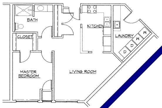 1BR/1BA - Central Square Apartments