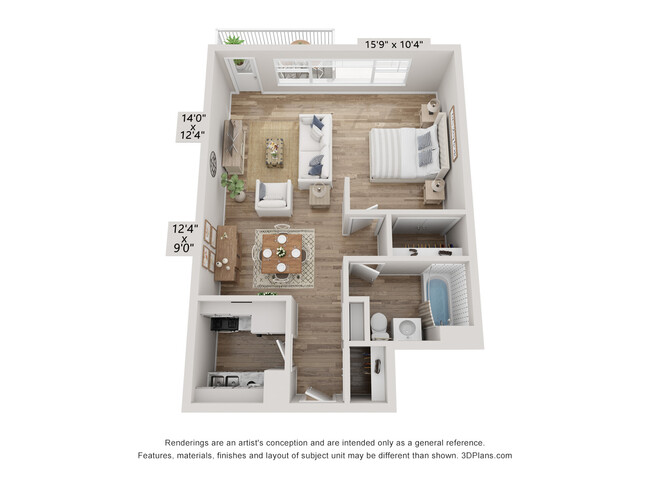 Floorplan - The Lafayette Apartments