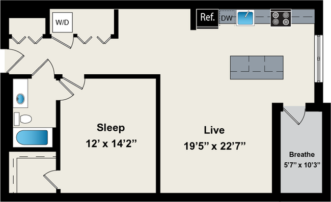 Floorplan - Reside on Jackson