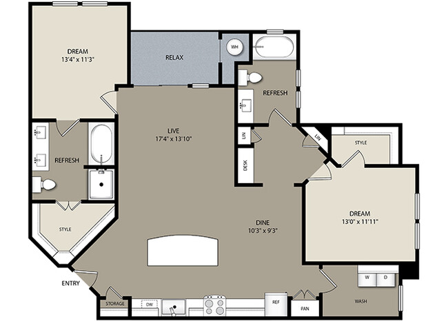 Floorplan - Westerly Apartments