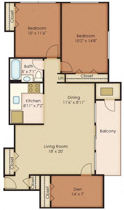 Floorplan - Walker Mill Apartments