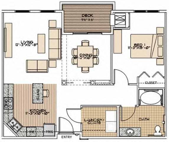 Floorplan - Marketplace and Main Apartments