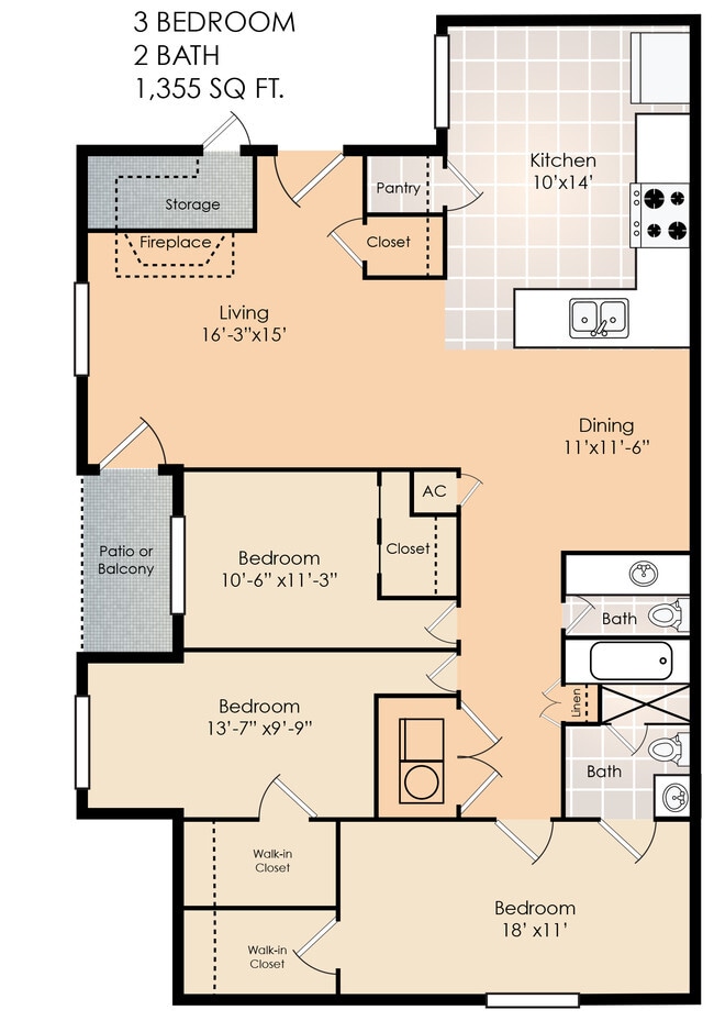Floorplan - Shadow Forest Apartments