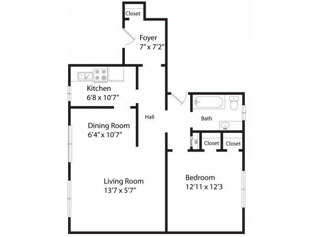 Floorplan - The Raleigh Apartments