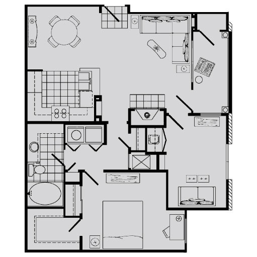 Floorplan - Rockledge Oaks Apartments