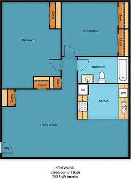 Floorplan - Kentwood Apartments