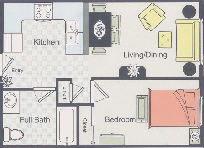 1BR/1BA - South El Monte Senior Villas