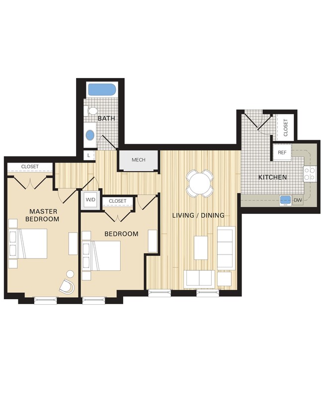 Floorplan - Clayborne Apartments