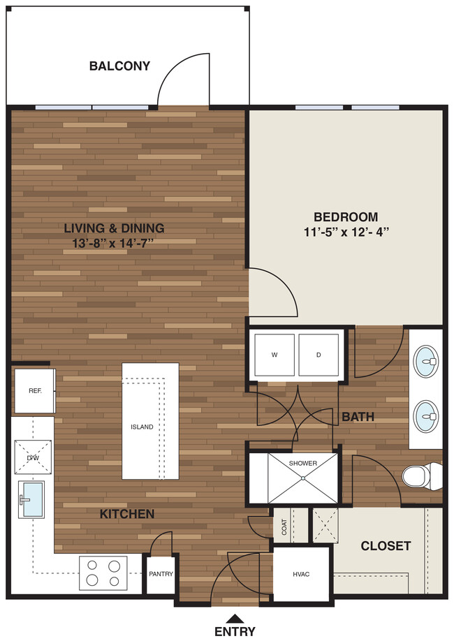 Floorplan - The Corners Apartments