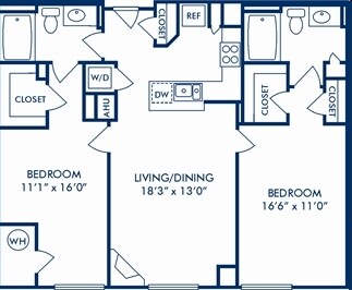 2BR/2BA - Camden Potomac Yard
