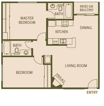 2BR/2BA - Richmond Court