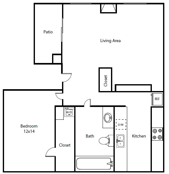 Floorplan - Lake Village West Apartments