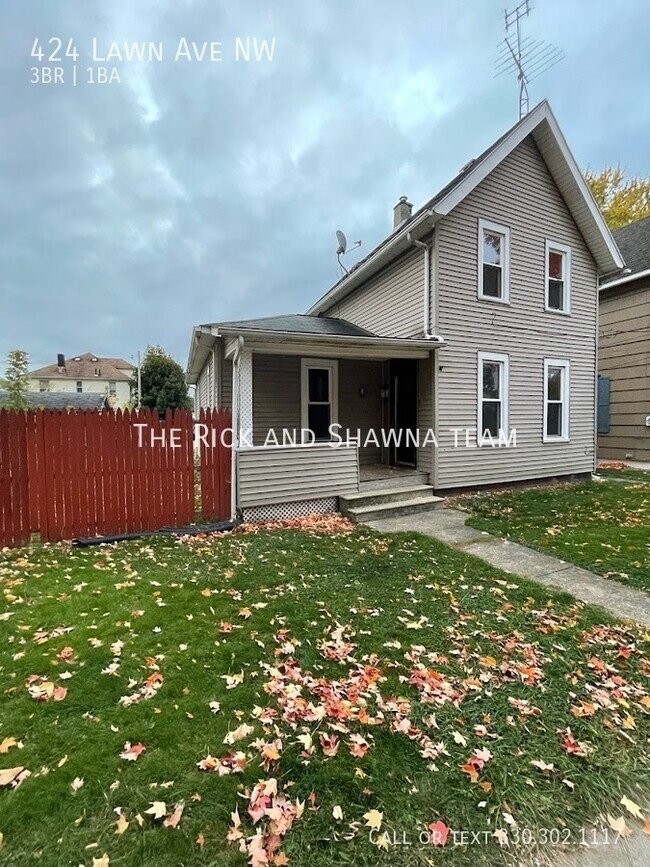 Three bedroom One bathroom home for rent 424 Lawn Ave NW Canton OH
