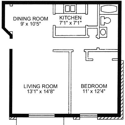 1BR/1BA - Lillian Street Apartments