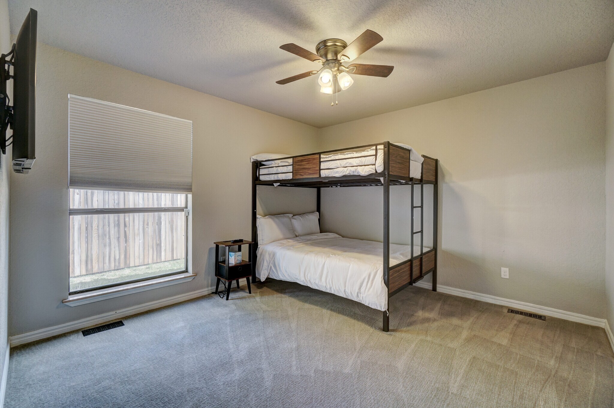 Bedroom #3 (Full Size Bunk Bed equipped with memory foam mattresses, 43" Smart TV, and USB charging - 3905 NW 70th St