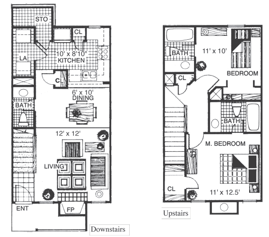 Floorplan - The Farrington Apartments