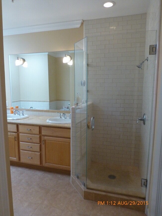 master bathroom, shower stall - 1596 Dolores St