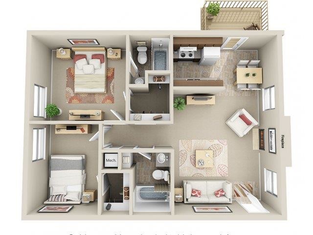 Floorplan - Sheridan Square Apartments