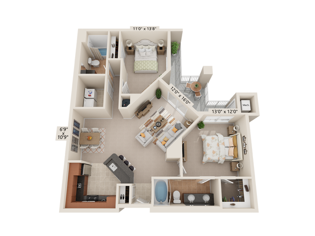 Floorplan - The Carlton at Greenbrier