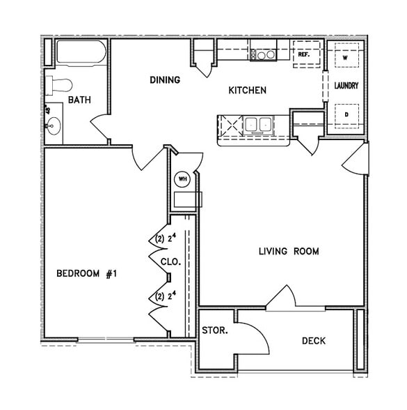 1 Bedroom 1 Bath (2nd & 3rd Floor) - 1188 at Solomon