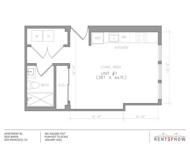 Floorplan - 3035 Baker
