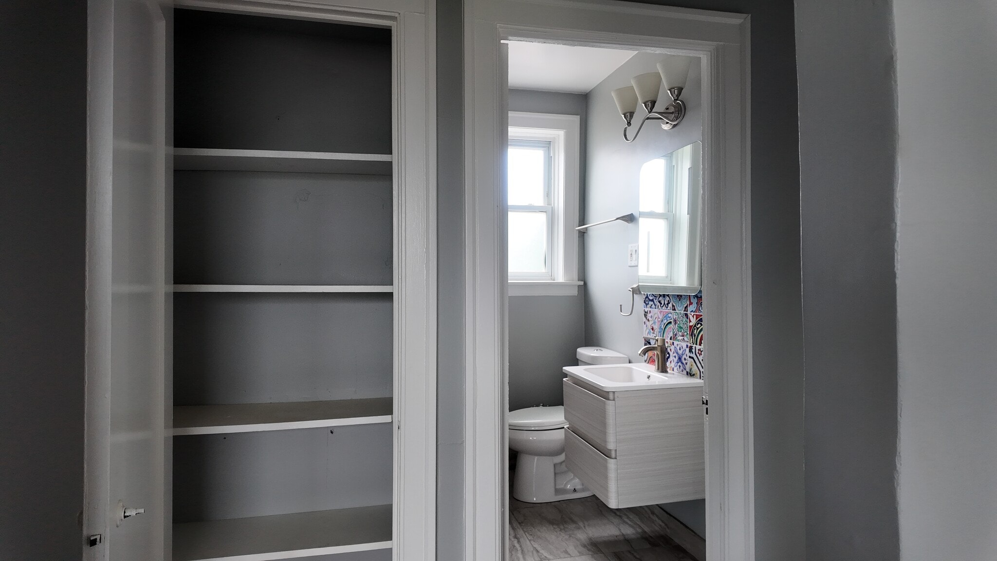 Bathroom storage - 7746 Tripp Ave