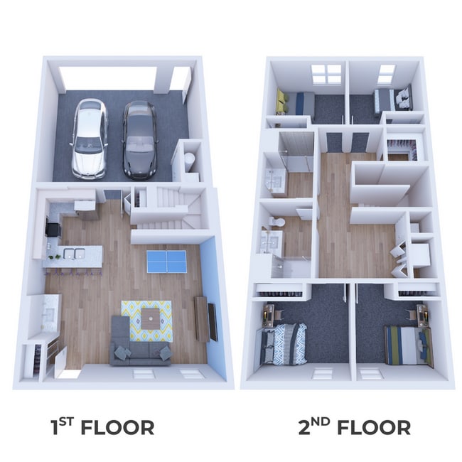 4BR/2BA TOWNHOME - West Quad