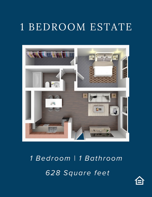 1BD Estate.png - Brown School Station