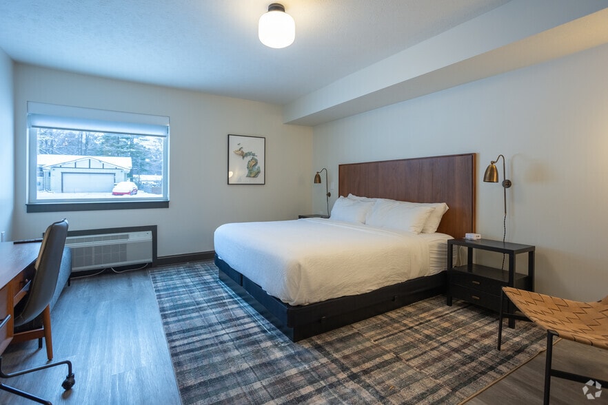 1BR, 1BA - 300SF - Bedroom - Studio's at The Vic