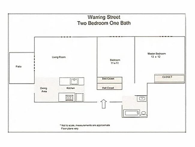 Floorplan - Warring Street Apartments