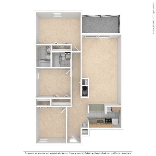 Floorplan - Stratford Hills Apartment and Townhomes