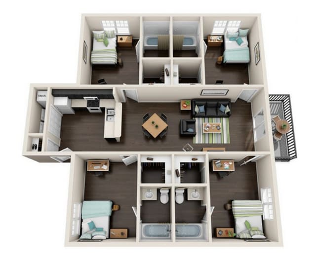 4x4 - Valley Falls Apartments