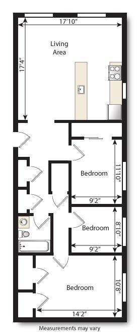 Floorplan - Belmore Apartments