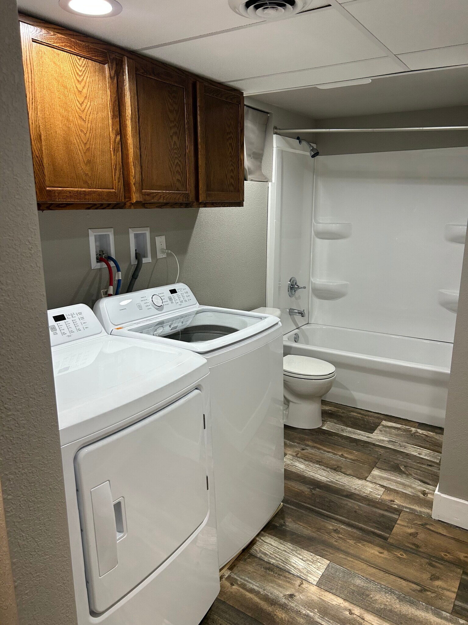 brand new washer and dryer in basement bathroom - 410 S 4th St