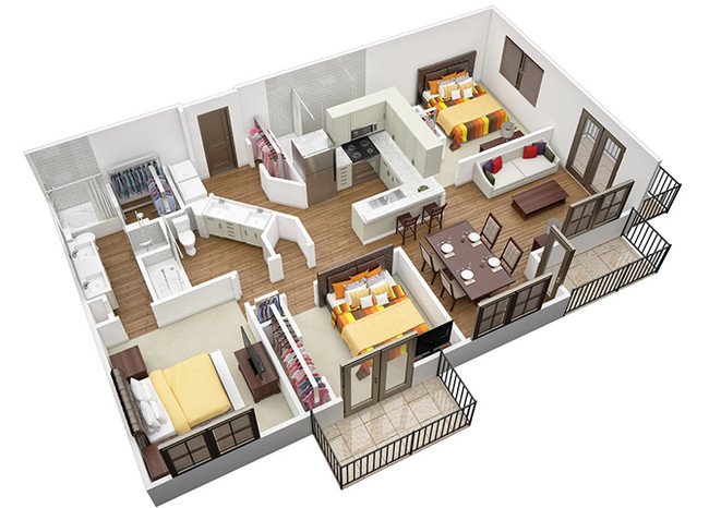 Floorplan - Echo at North Point Center