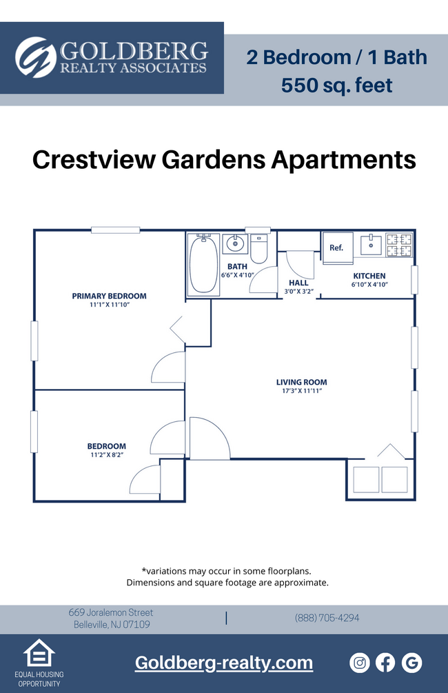 Floorplan - Crestview Gardens Apartments