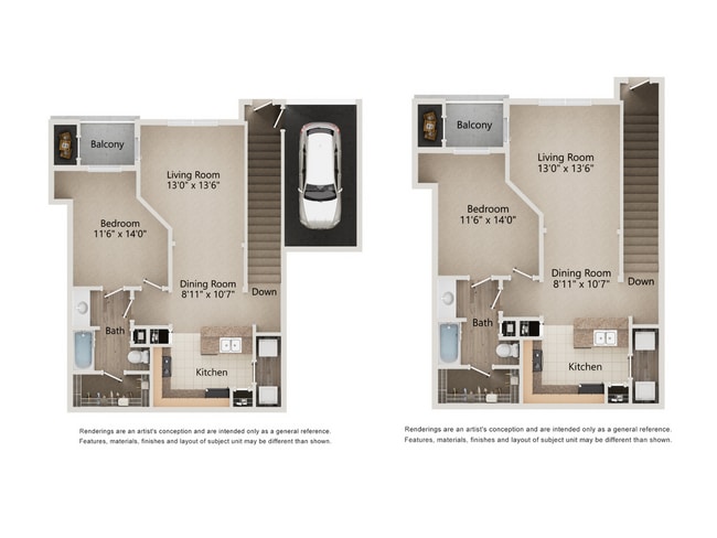 Cason_Estates_Dunston_1x1_apartments_w_garage_murfreesboro_Tennessee - Cason Estates