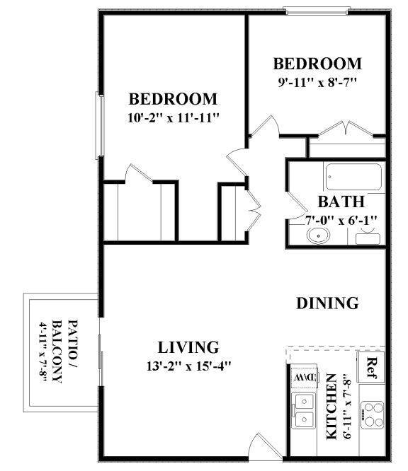 Floorplan - Coulter Landing Apartments