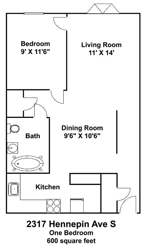 Floorplan - 2317 Hennepin Apartments
