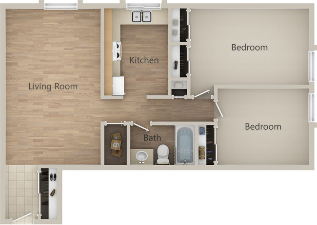 Floorplan - Winterwood Gardens Apartments